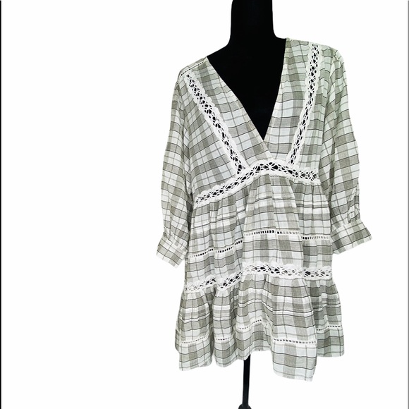 Free People Tunic Boho Top XS Crochet Top NWT - Picture 13 of 14